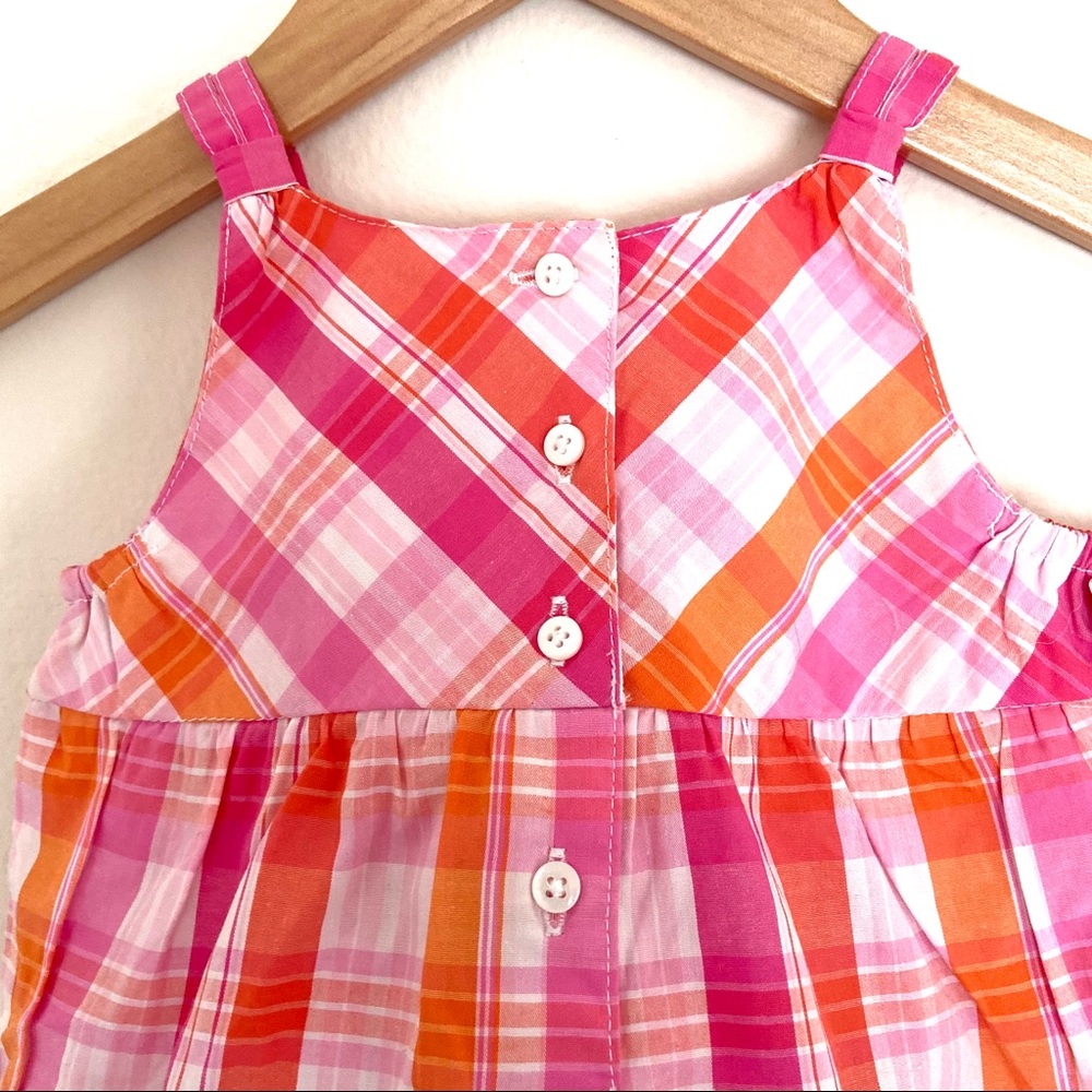 Carter Girls Plaid Romper Cotton 18 Months - Picture 6 of 8